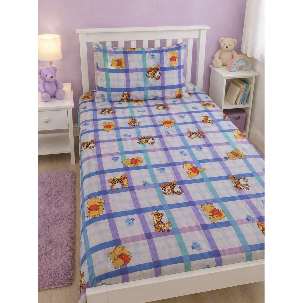 Vtg Disney Winnie the Pooh & Tigger full Fitted Full Sheet